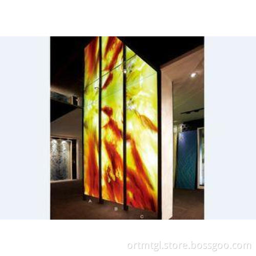 Handcrafted Decorative Glass Wall Panels , 13mm Decorative